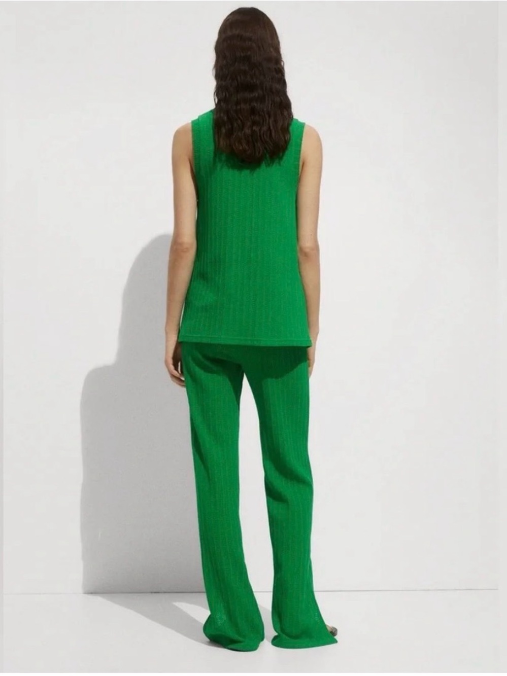 Mango Bright Green Knit Vest - Picture 3 of 11